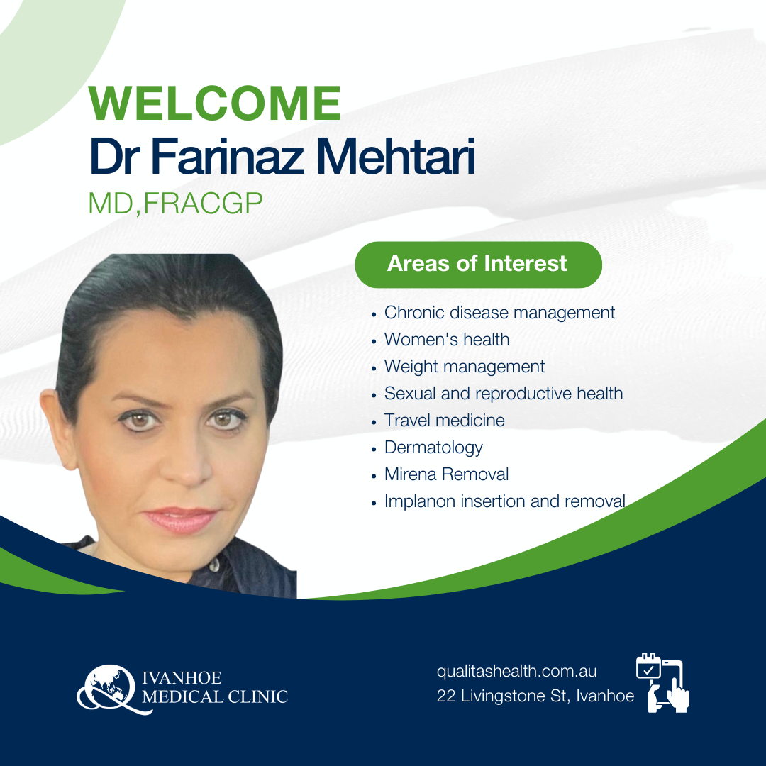 Welcome Dr Farinaz Mehtari to Our Healthcare Family Qualitas Health