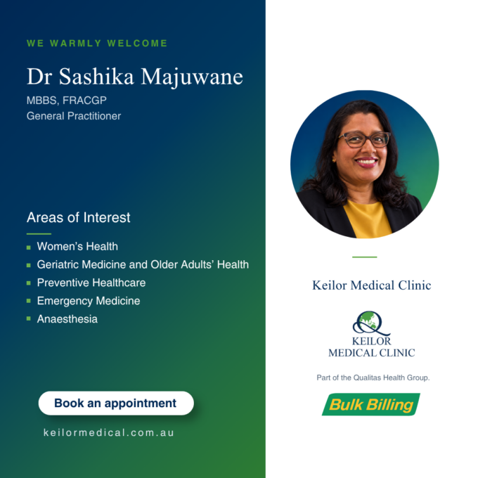 Dr Sashika Majuwane at Keilor Medical Clinic
